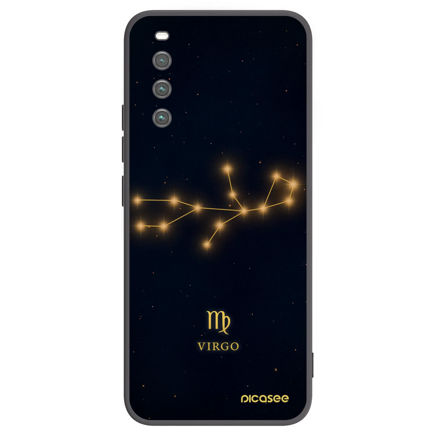 Picasee silikonowe czarne etui na Sony Xperia 10 IV 5G - VIRGO
