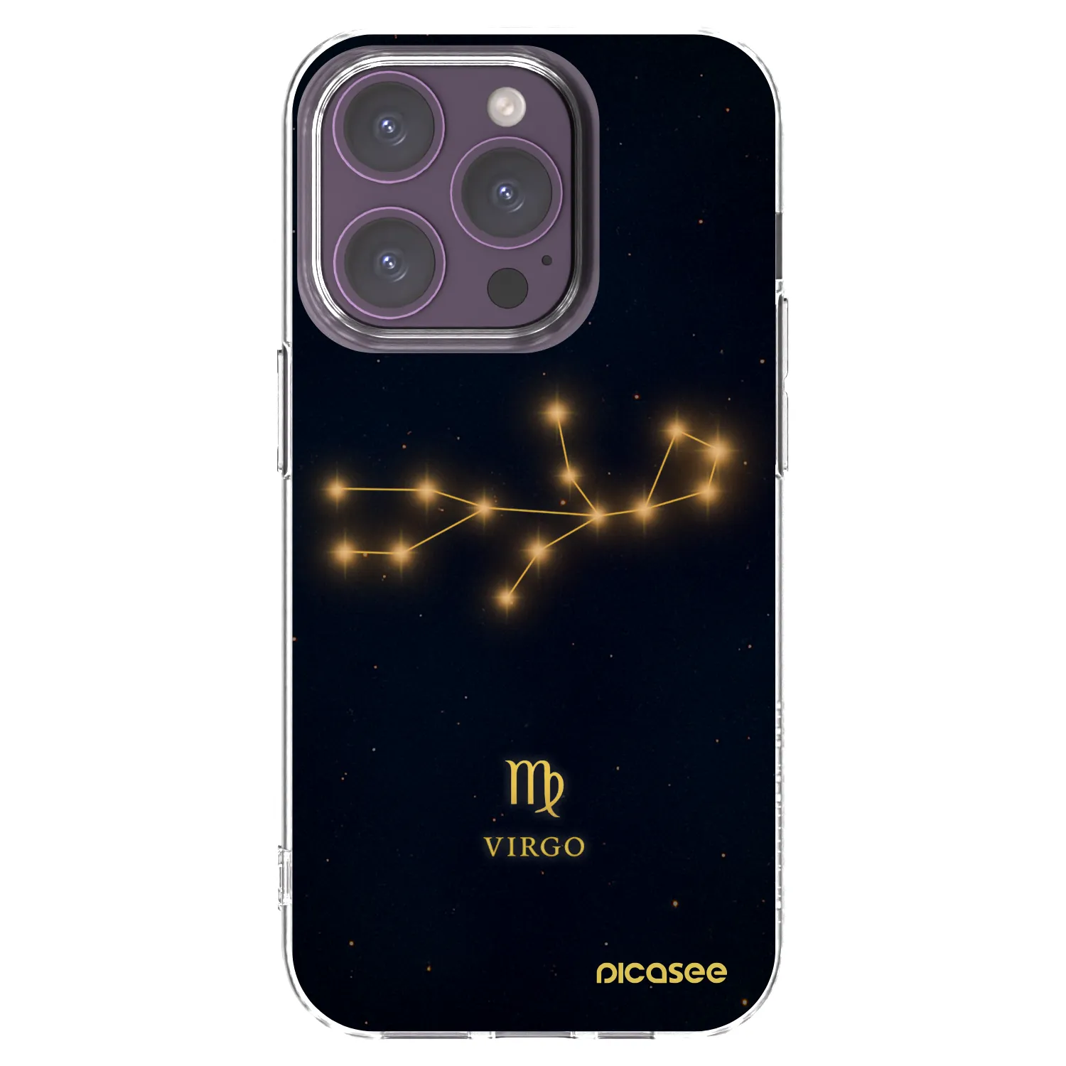 Picasee silikonowe przeźroczyste etui na Apple iPhone 14 Pro - VIRGO