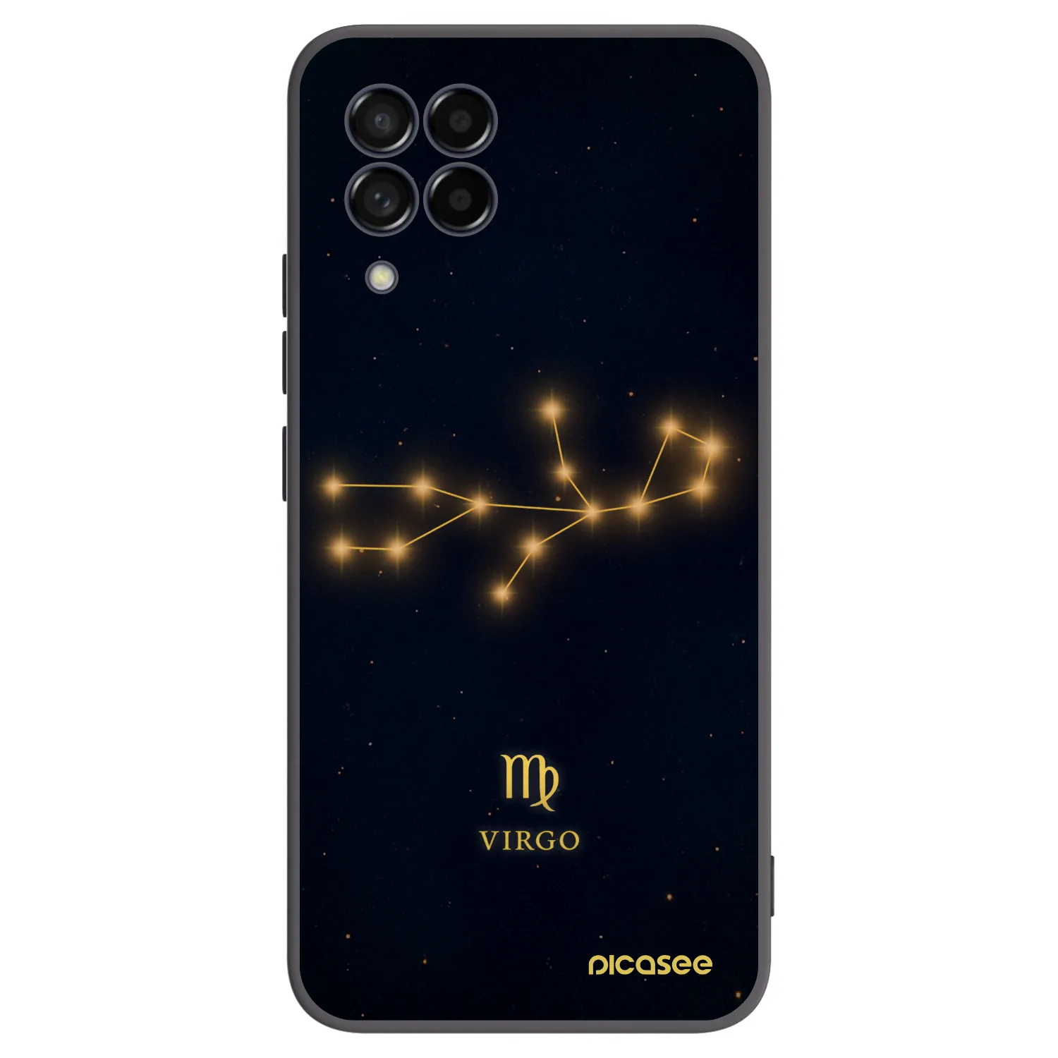 Picasee silikonowe czarne etui na Samsung Galaxy M53 5G - VIRGO