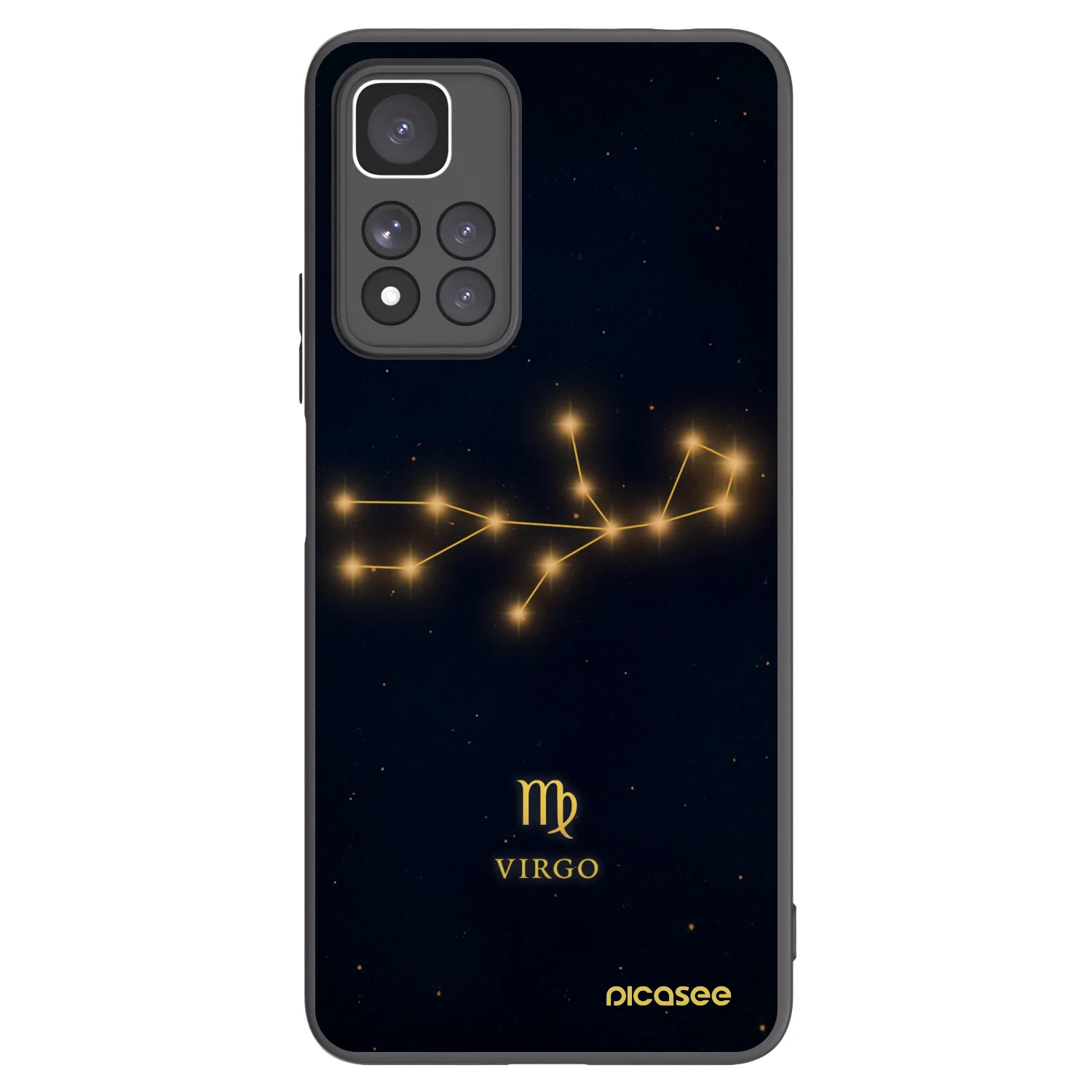 Picasee silikonowe czarne etui na Xiaomi Redmi Note 11 Pro+ 5G - VIRGO
