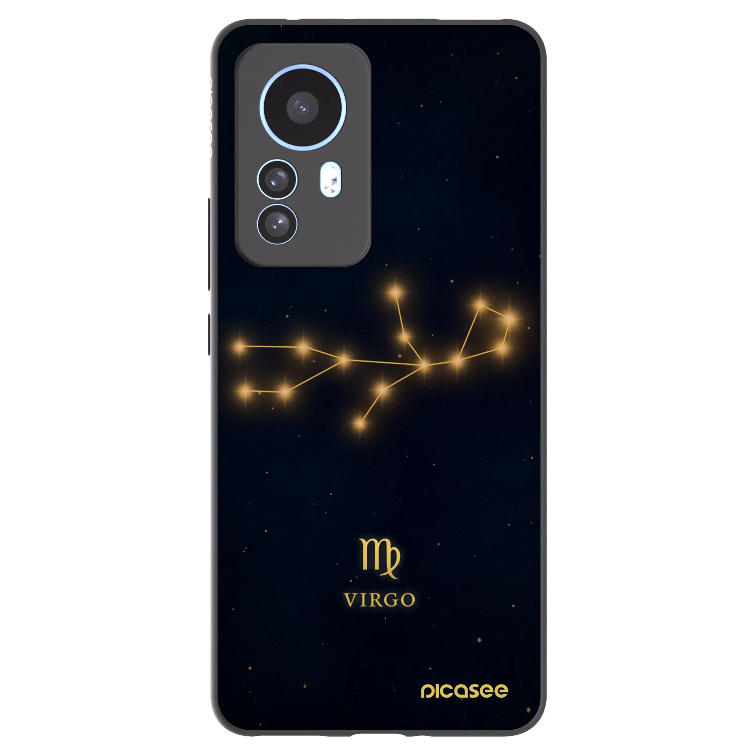 Picasee silikonowe czarne etui na Xiaomi 12T Pro - VIRGO