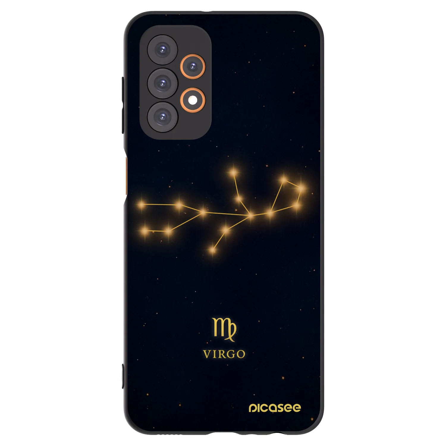 Picasee silikonowe czarne etui na Samsung Galaxy A23 A236B 5G - VIRGO