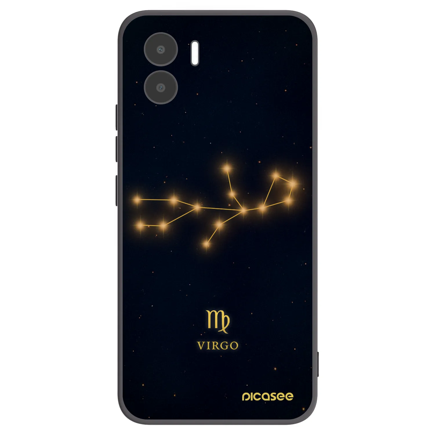 Picasee silikonowe czarne etui na Xiaomi Redmi A1 - VIRGO