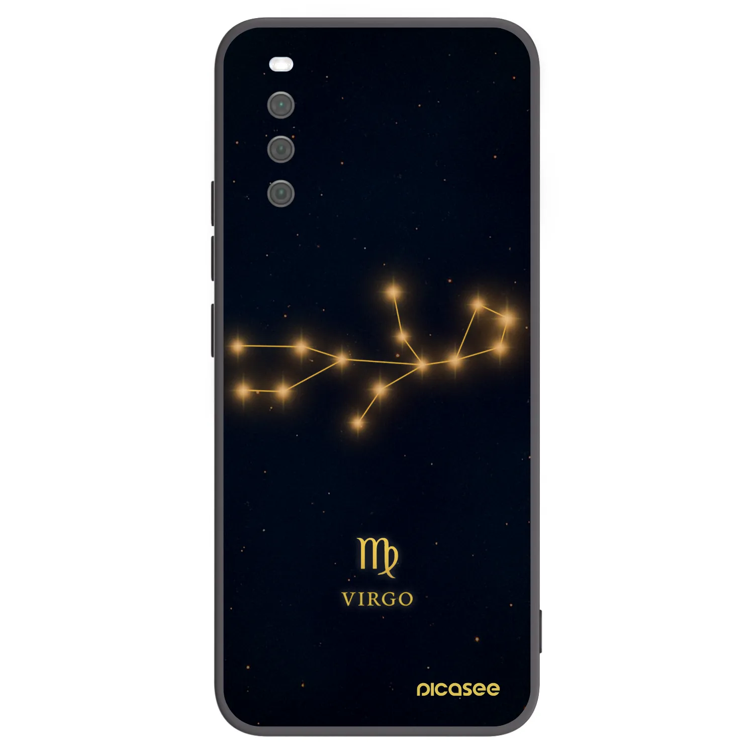 Picasee silikonowe czarne etui na Sony Xperia 10 III - VIRGO