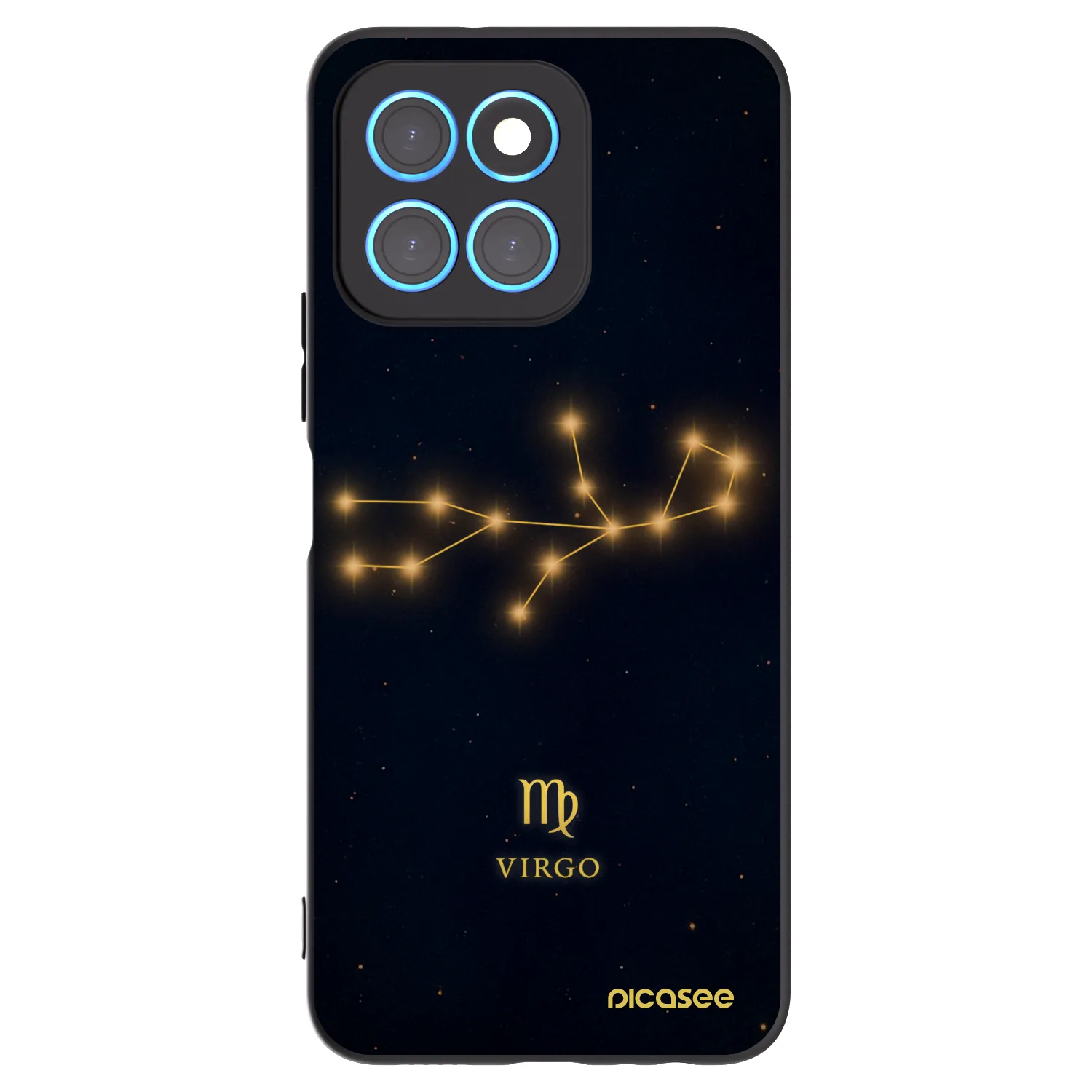 Picasee silikonowe czarne etui na Honor X6 - VIRGO