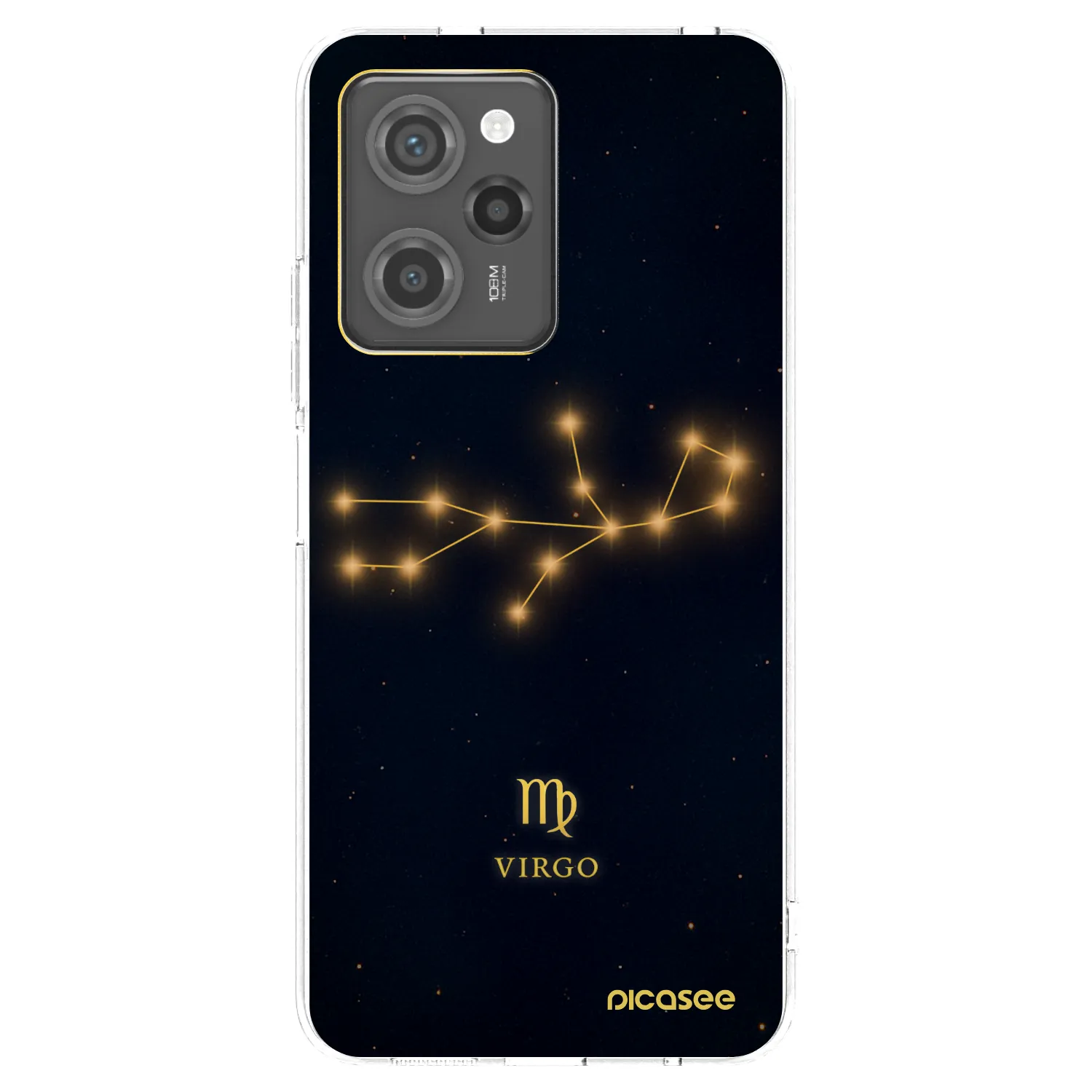 Picasee silikonowe czarne etui na Xiaomi Poco X5 Pro - VIRGO