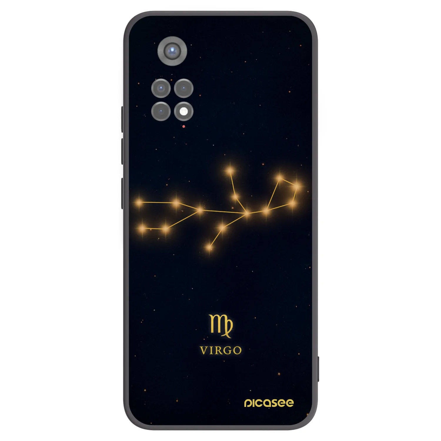 Picasee silikonowe czarne etui na Xiaomi Redmi Note 11S 5G - VIRGO