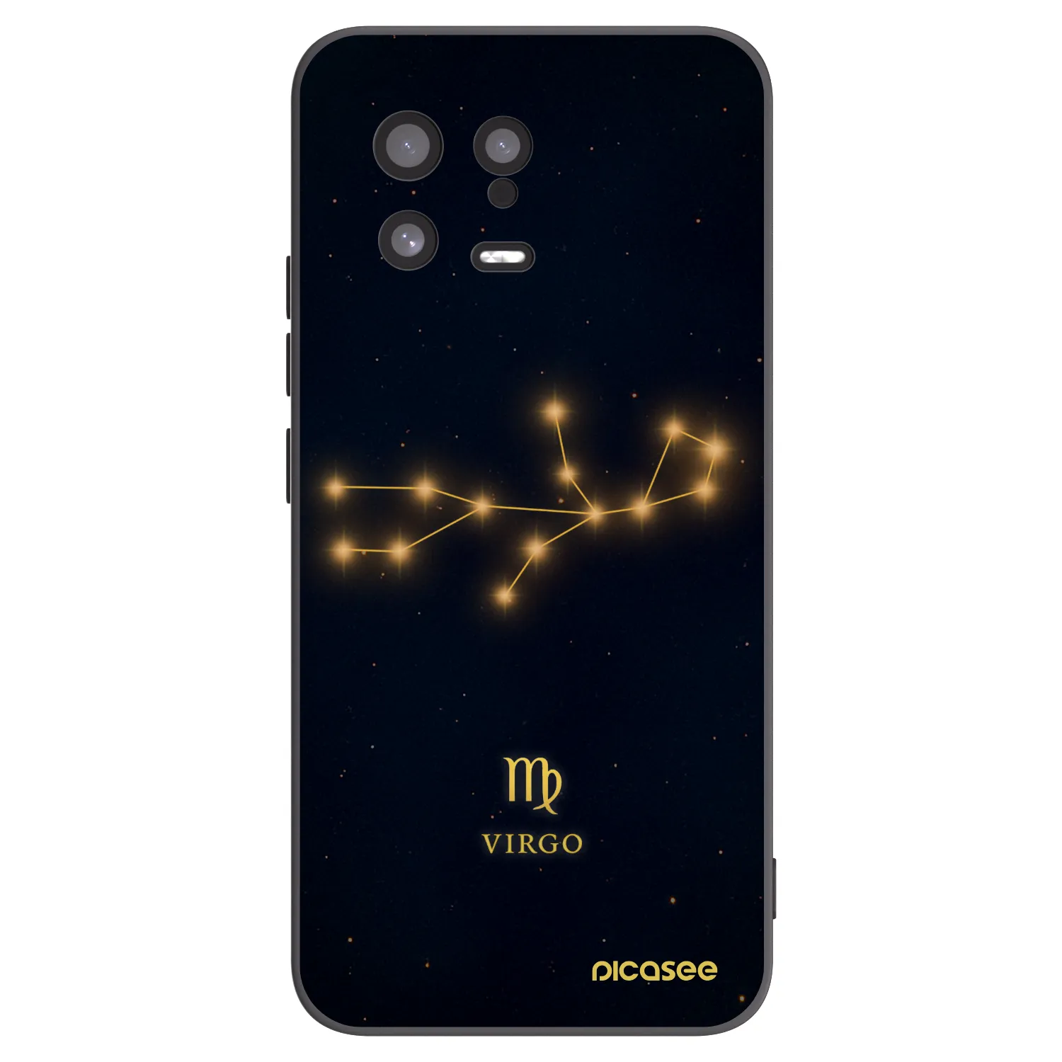 Picasee silikonowe czarne etui na Xiaomi 13 - VIRGO