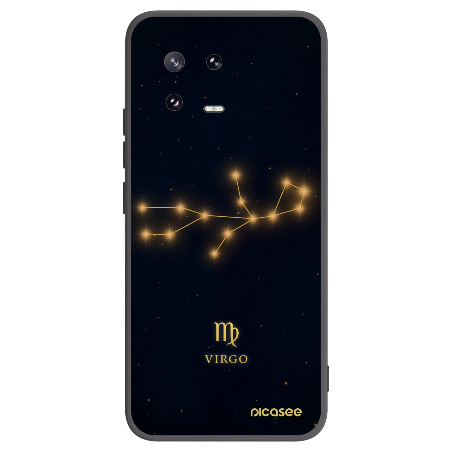Picasee silikonowe czarne etui na Xiaomi 13 Pro - VIRGO
