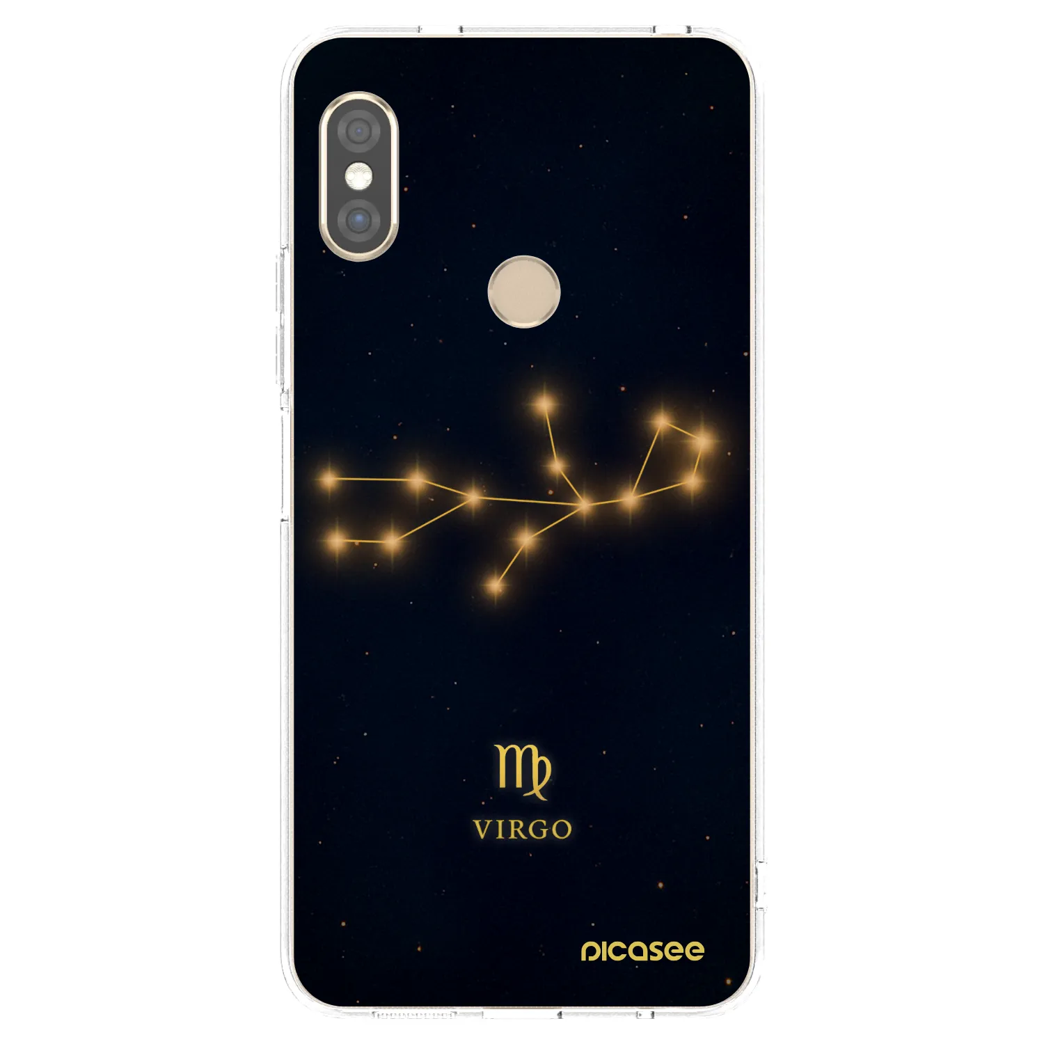 Picasee silikonowe przeźroczyste etui na Xiaomi Redmi Note 5 Global - VIRGO
