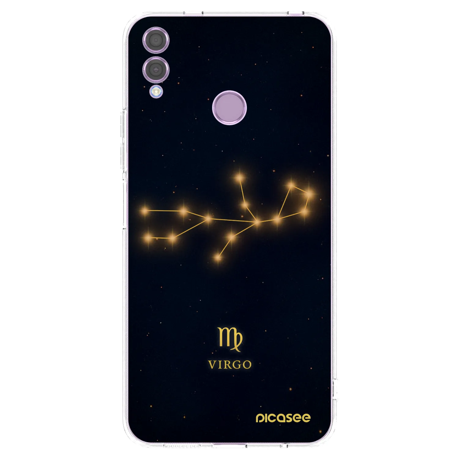 Picasee silikonowe przeźroczyste etui na Honor 8X - VIRGO