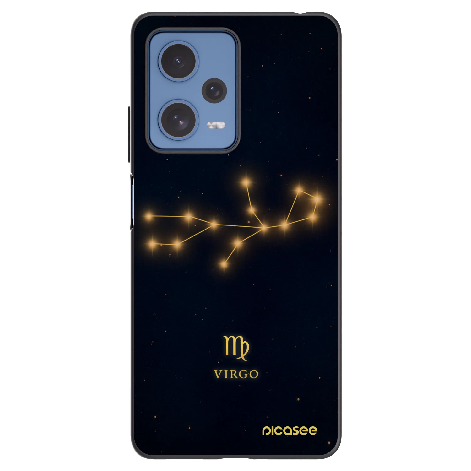 Picasee silikonowe czarne etui na Xiaomi Redmi Note 12 Pro 5G - VIRGO