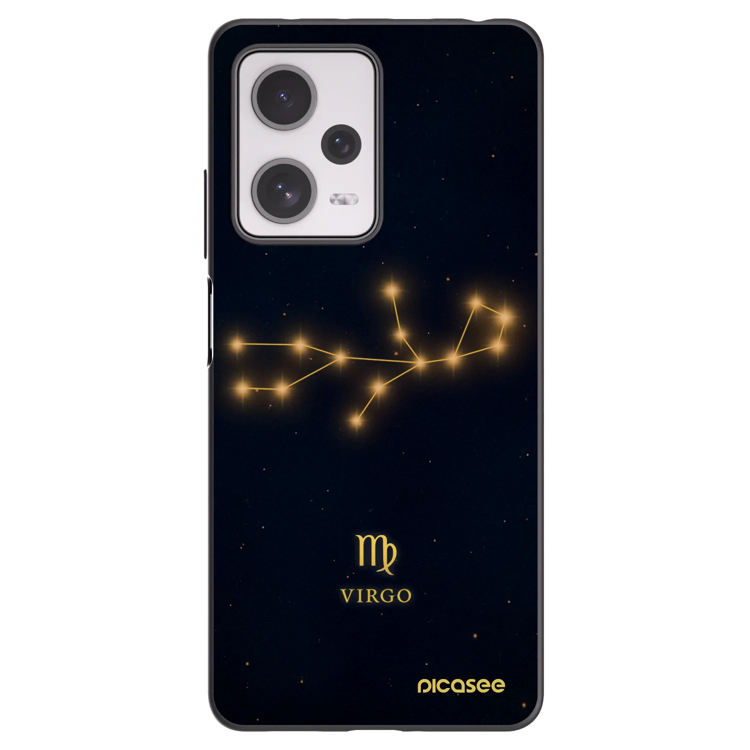 Picasee silikonowe czarne etui na Xiaomi Redmi Note 12 Pro+ 5G - VIRGO