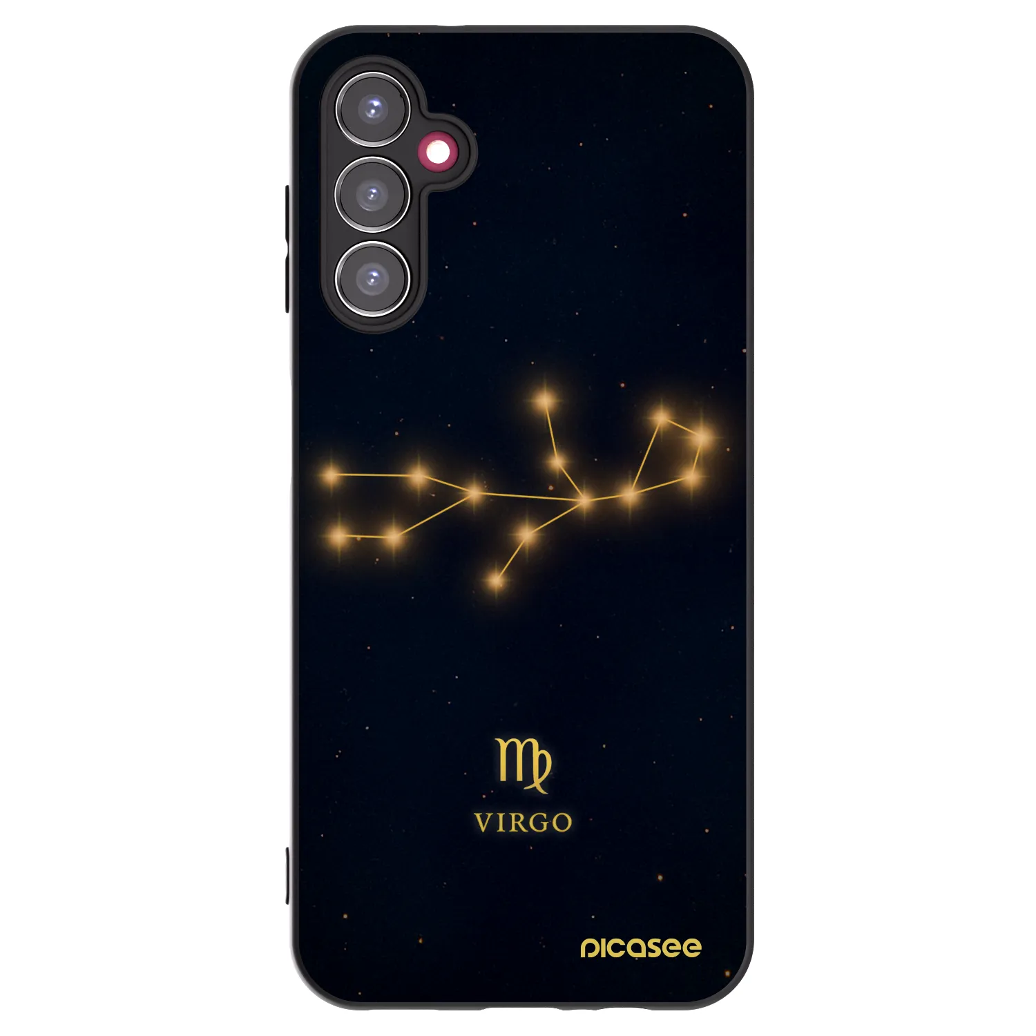Picasee silikonowe czarne etui na Samsung Galaxy A14 5G A146P - VIRGO