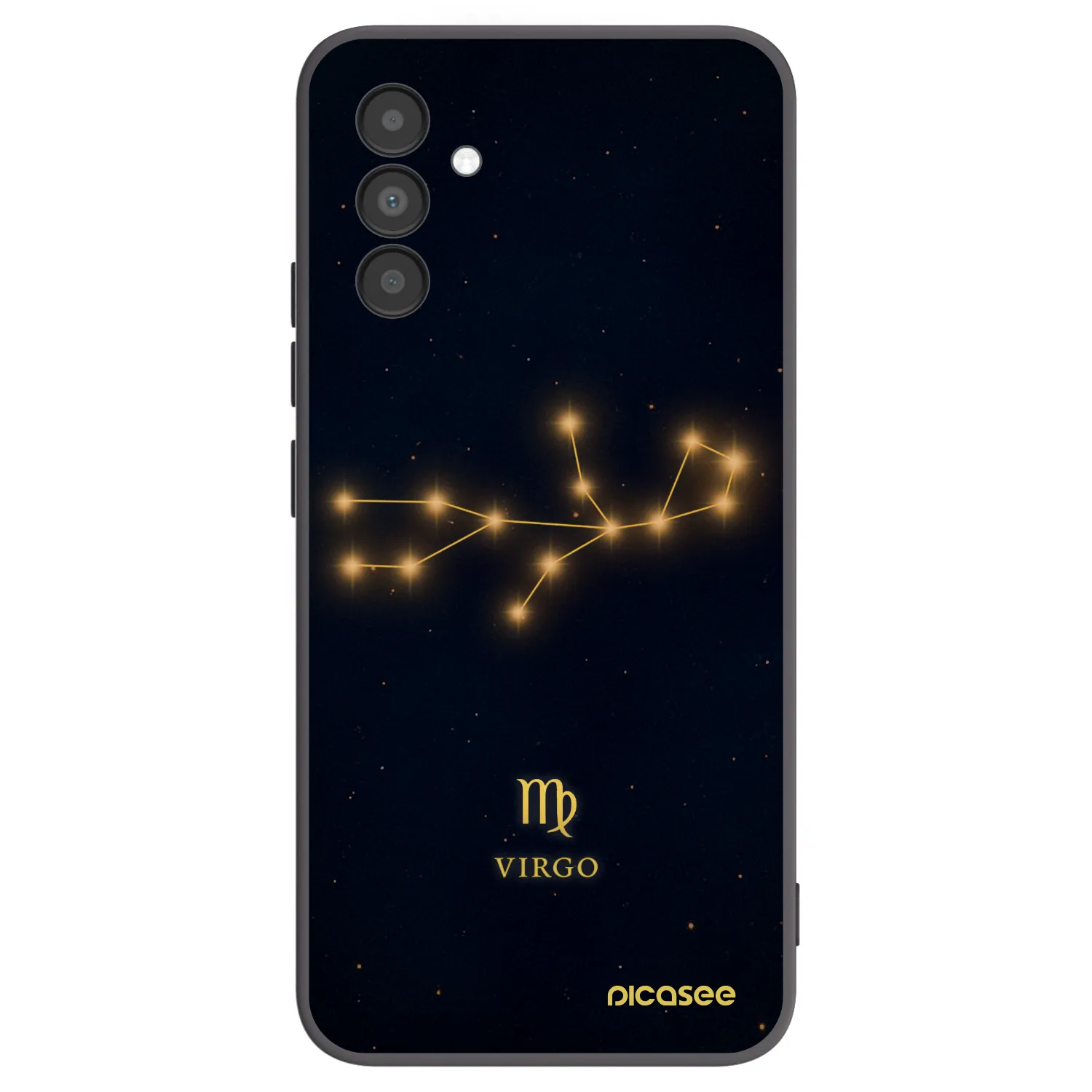 Picasee silikonowe czarne etui na Samsung Galaxy A04s A047F - VIRGO