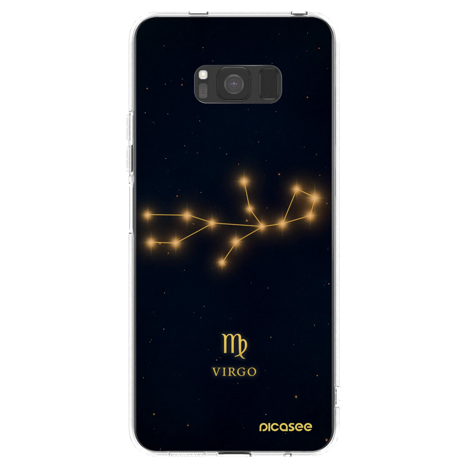 Picasee silikonowe przeźroczyste etui na Samsung Galaxy S8 G950F - VIRGO