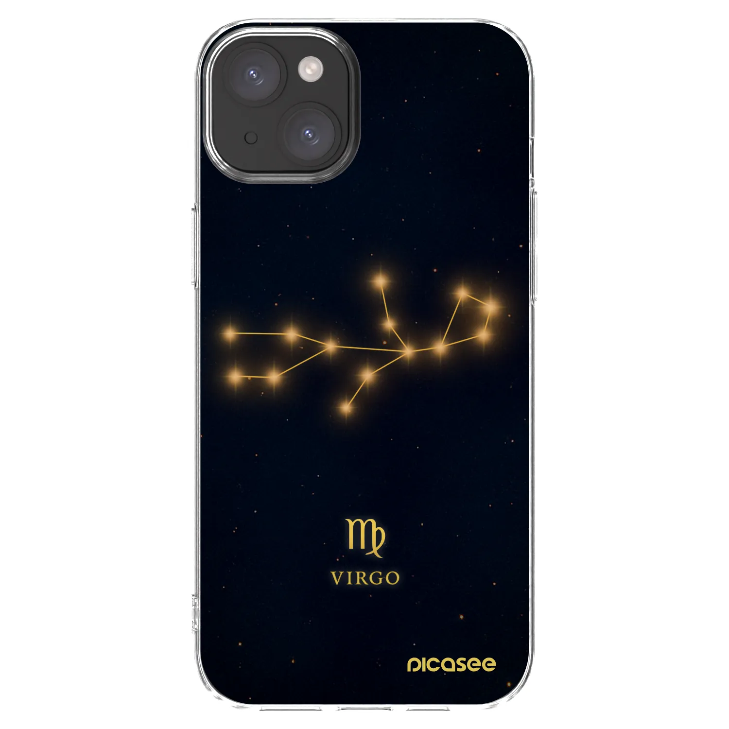 Picasee silikonowe przeźroczyste etui na Apple iPhone 15 Plus - VIRGO