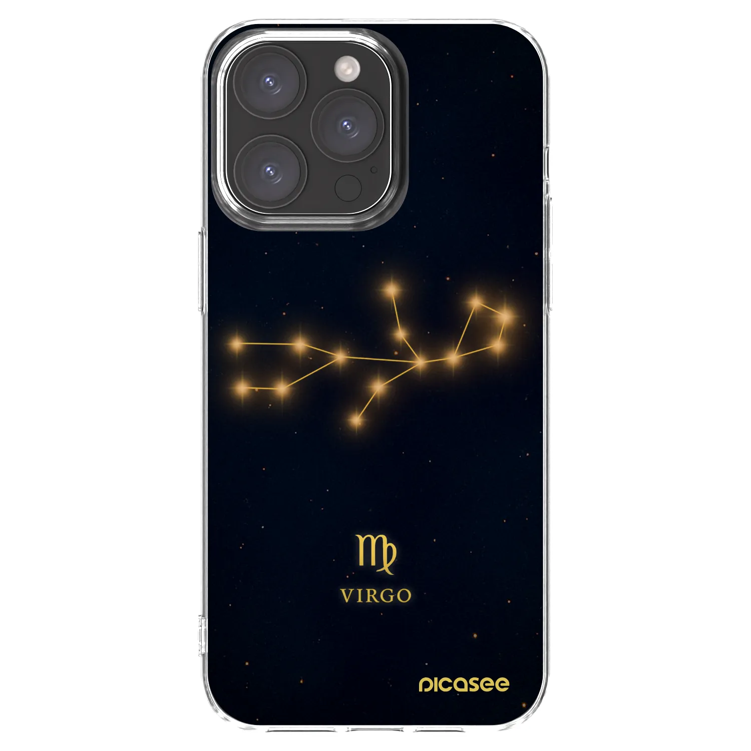 Picasee silikonowe przeźroczyste etui na Apple iPhone 15 Pro Max - VIRGO