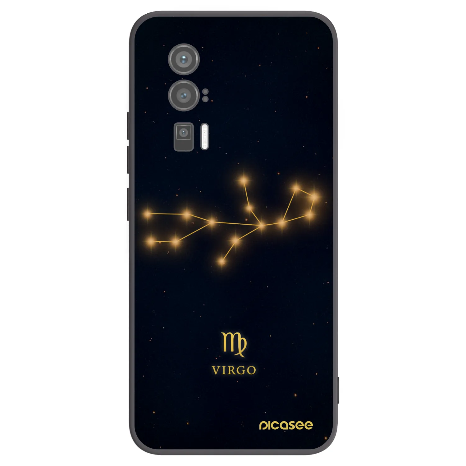 Picasee silikonowe czarne etui na Xiaomi Poco F5 Pro 5G - VIRGO