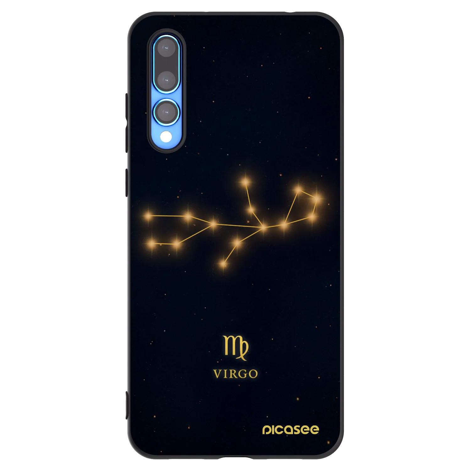 Picasee silikonowe czarne etui na Huawei P20 Pro - VIRGO