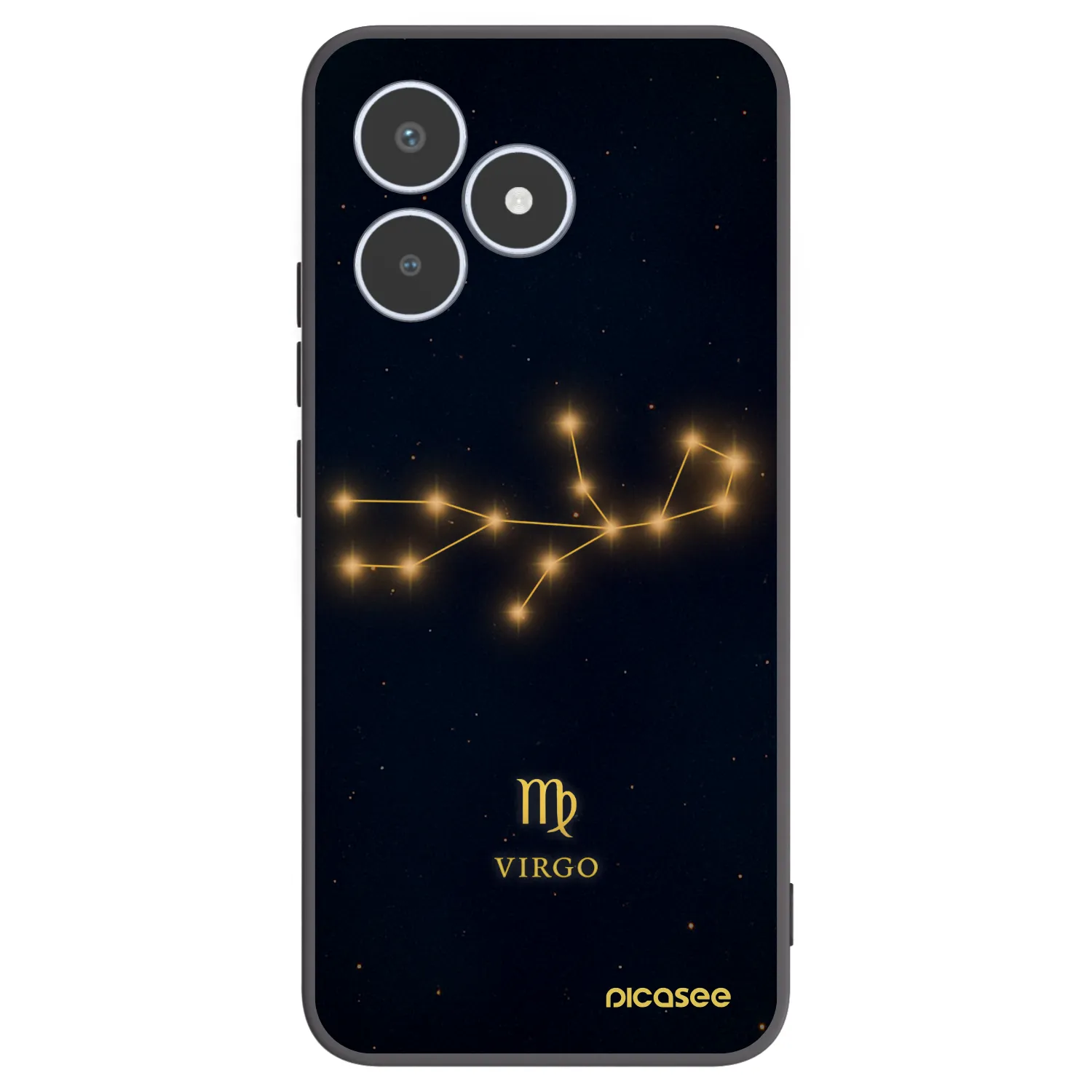 Picasee silikonowe czarne etui na Realme C53 - VIRGO