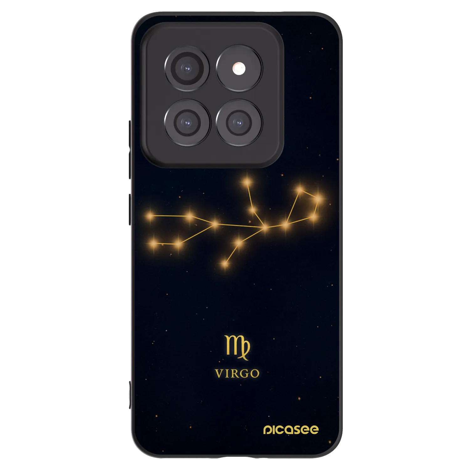 Picasee silikonowe czarne etui na Xiaomi 14 Pro - VIRGO
