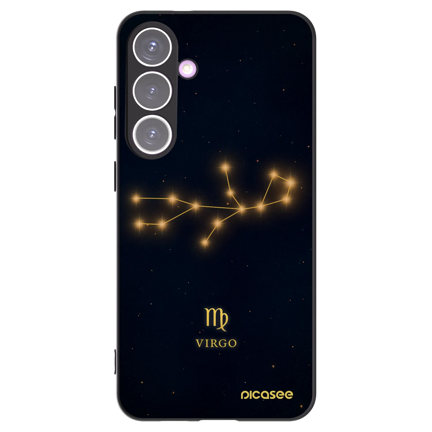 Picasee silikonowe czarne etui na Samsung Galaxy S24+ S926B 5G - VIRGO