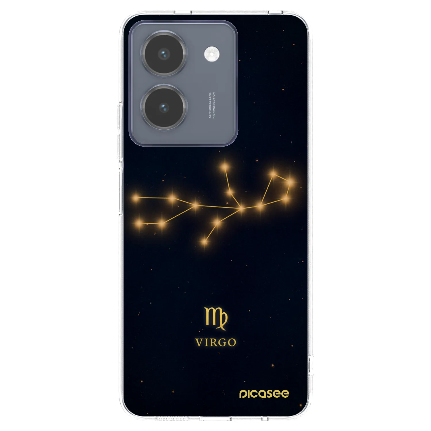 Picasee silikonowe przeźroczyste etui na Vivo Y36 4G - VIRGO
