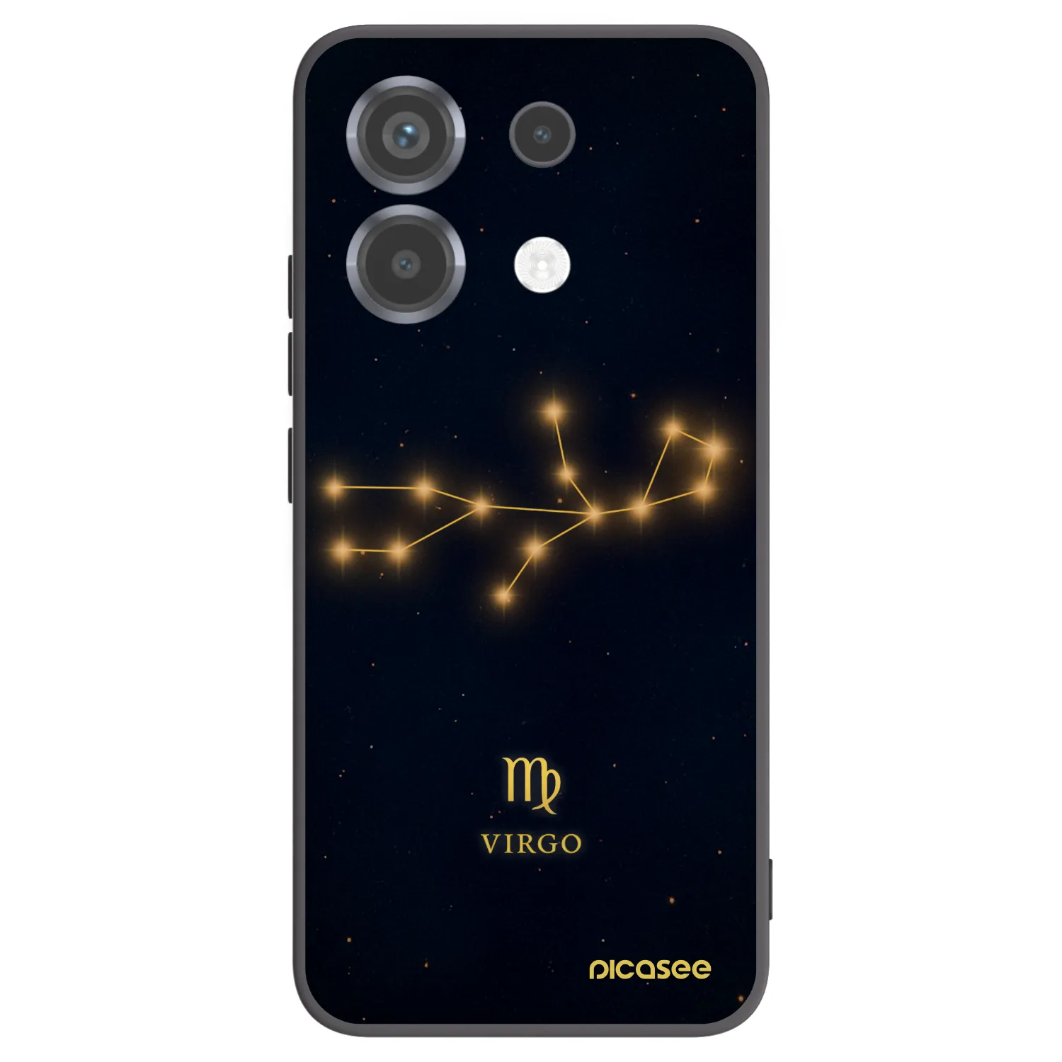 Picasee silikonowe czarne etui na Xiaomi Poco X6 - VIRGO