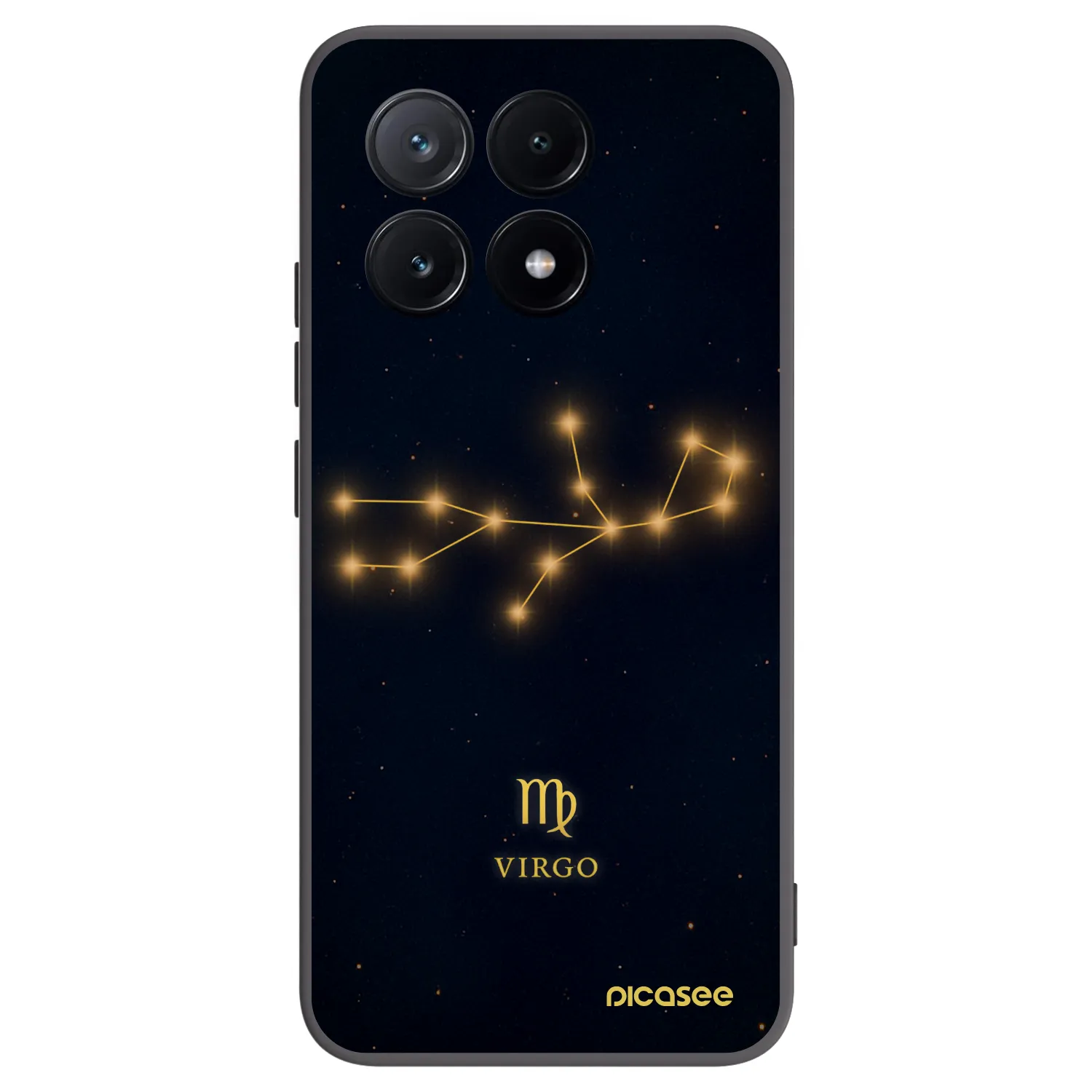 Picasee silikonowe czarne etui na Xiaomi Poco X6 Pro - VIRGO