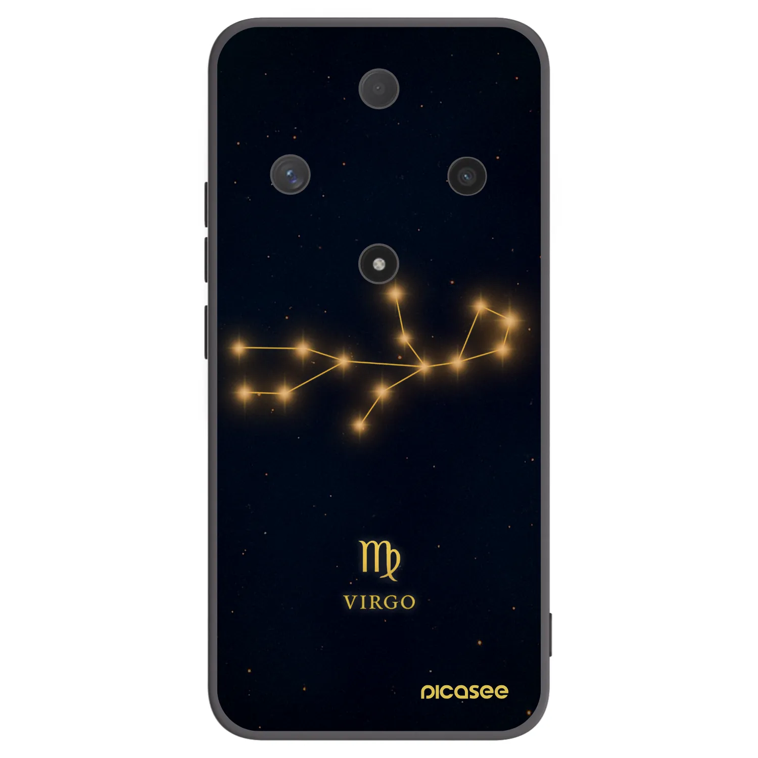 Picasee silikonowe czarne etui na Honor Magic6 Lite 5G - VIRGO