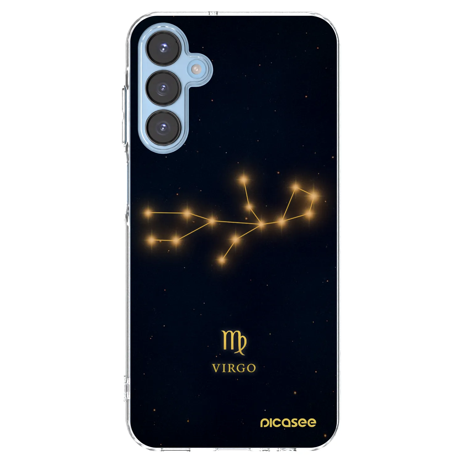 Picasee silikonowe przeźroczyste etui na Samsung Galaxy A15 A156B 5G - VIRGO