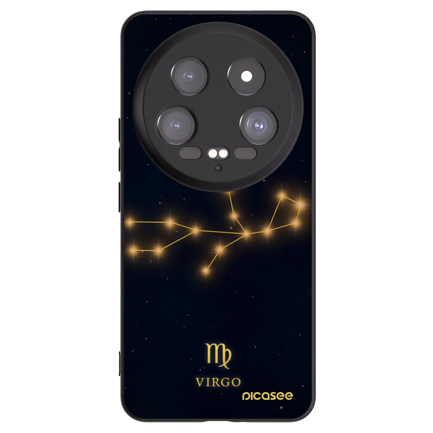 Picasee silikonowe czarne etui na Xiaomi 14 Ultra - VIRGO
