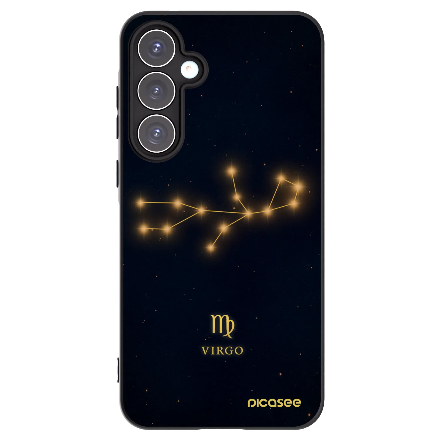Picasee silikonowe czarne etui na Samsung Galaxy A55 5G A556B - VIRGO