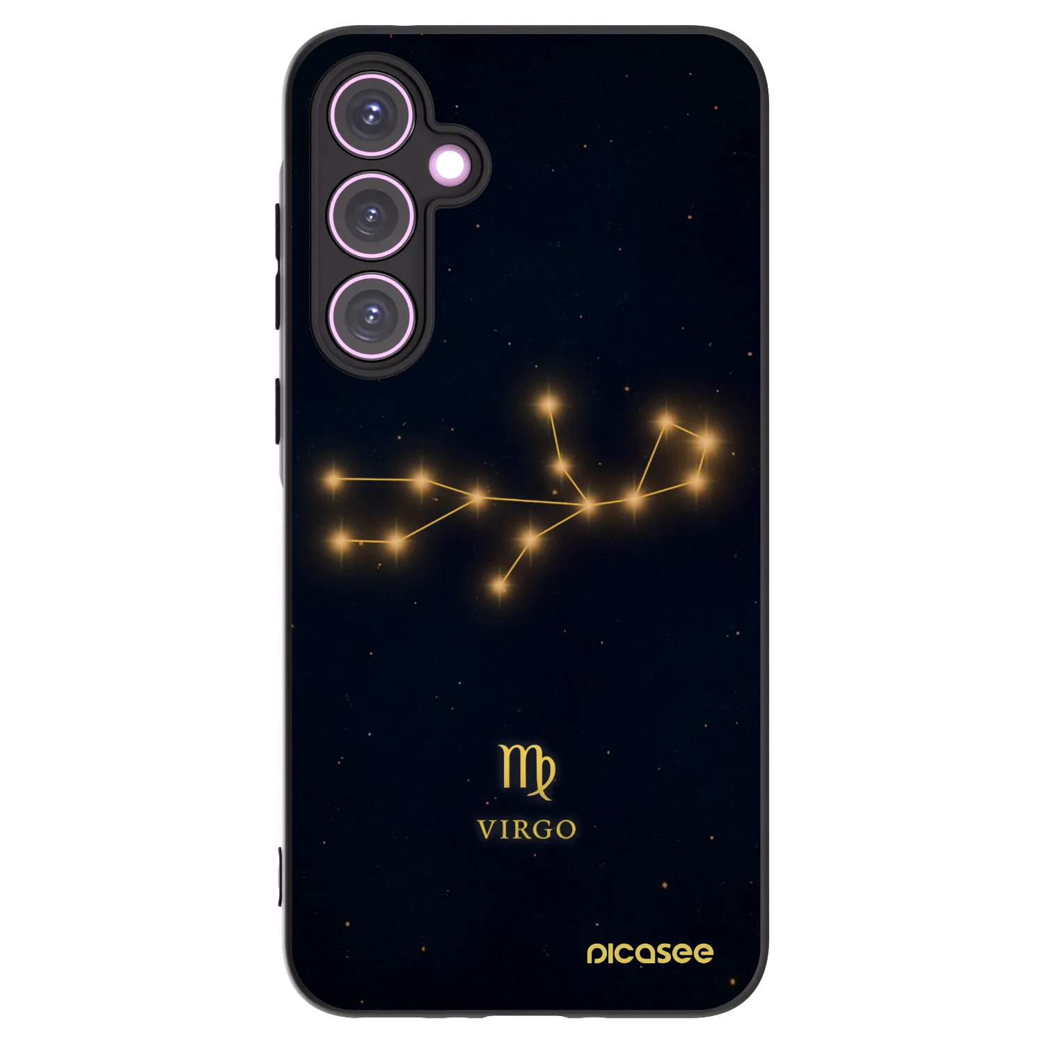 Picasee silikonowe czarne etui na Samsung Galaxy A35 5G A356B - VIRGO