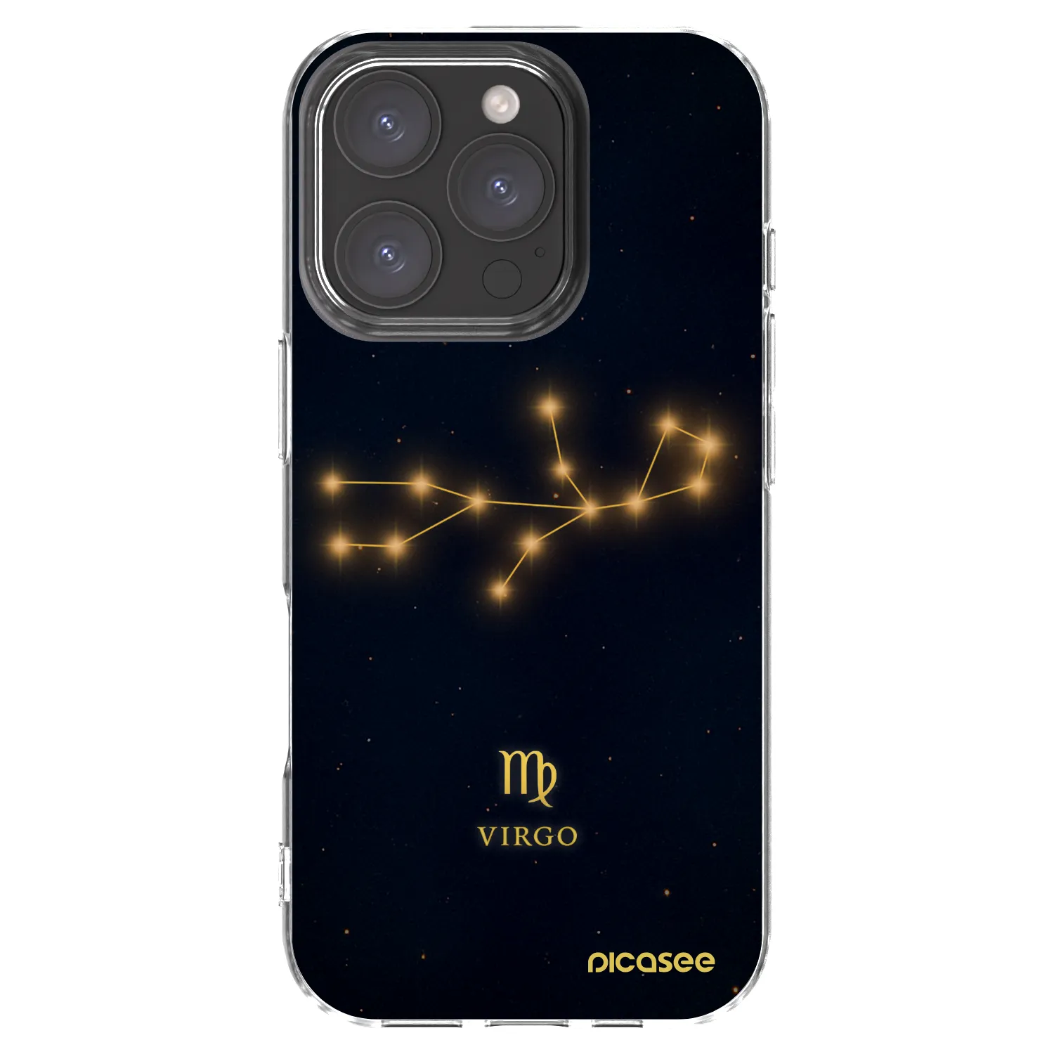 Picasee silikonowe przeźroczyste etui na Apple iPhone 16 Pro - VIRGO