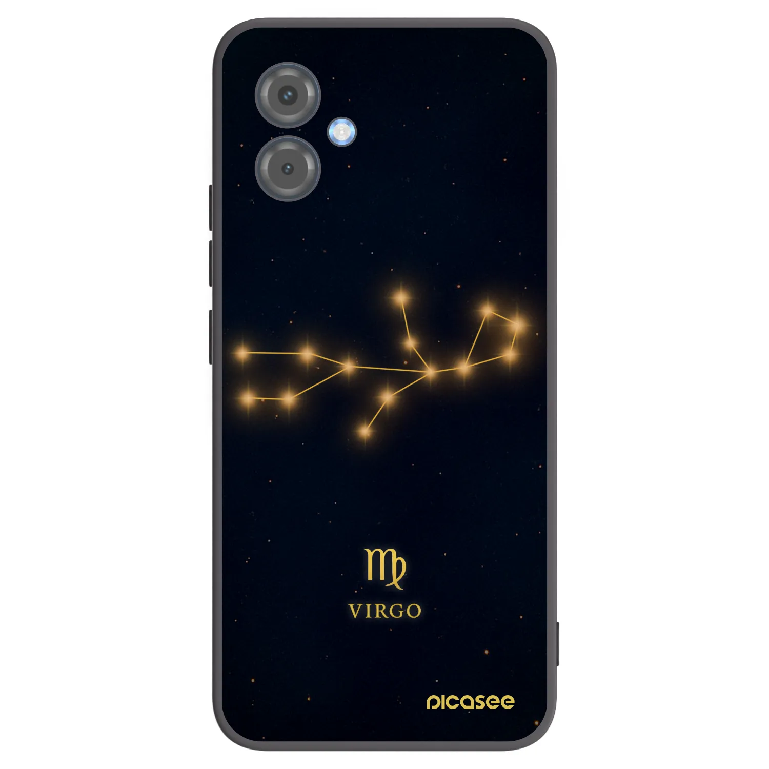Picasee silikonowe czarne etui na Motorola Moto G14 - VIRGO