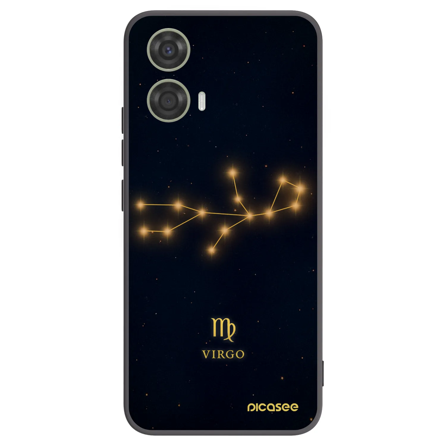 Picasee silikonowe czarne etui na Motorola Moto G24 - VIRGO