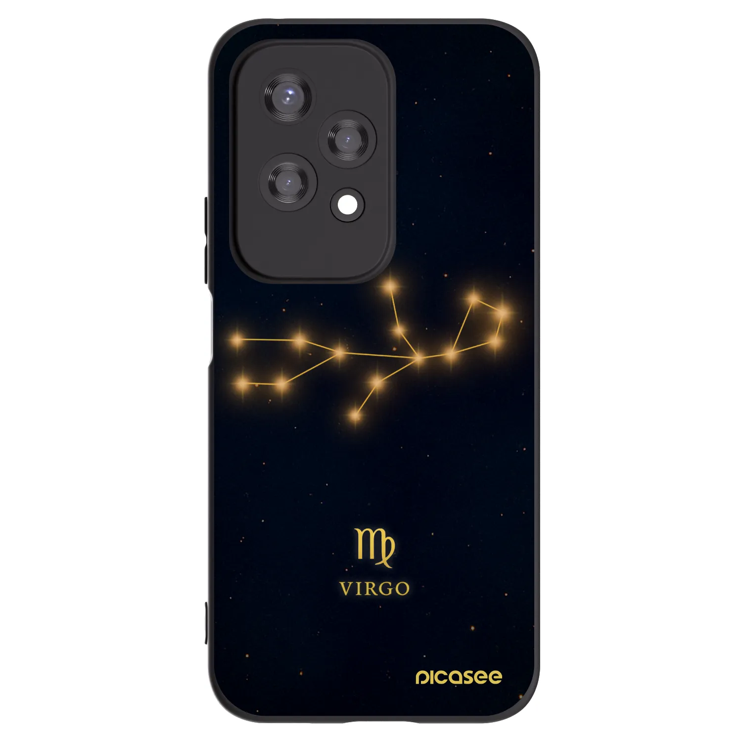 Picasee silikonowe czarne etui na Honor 200 Lite - VIRGO
