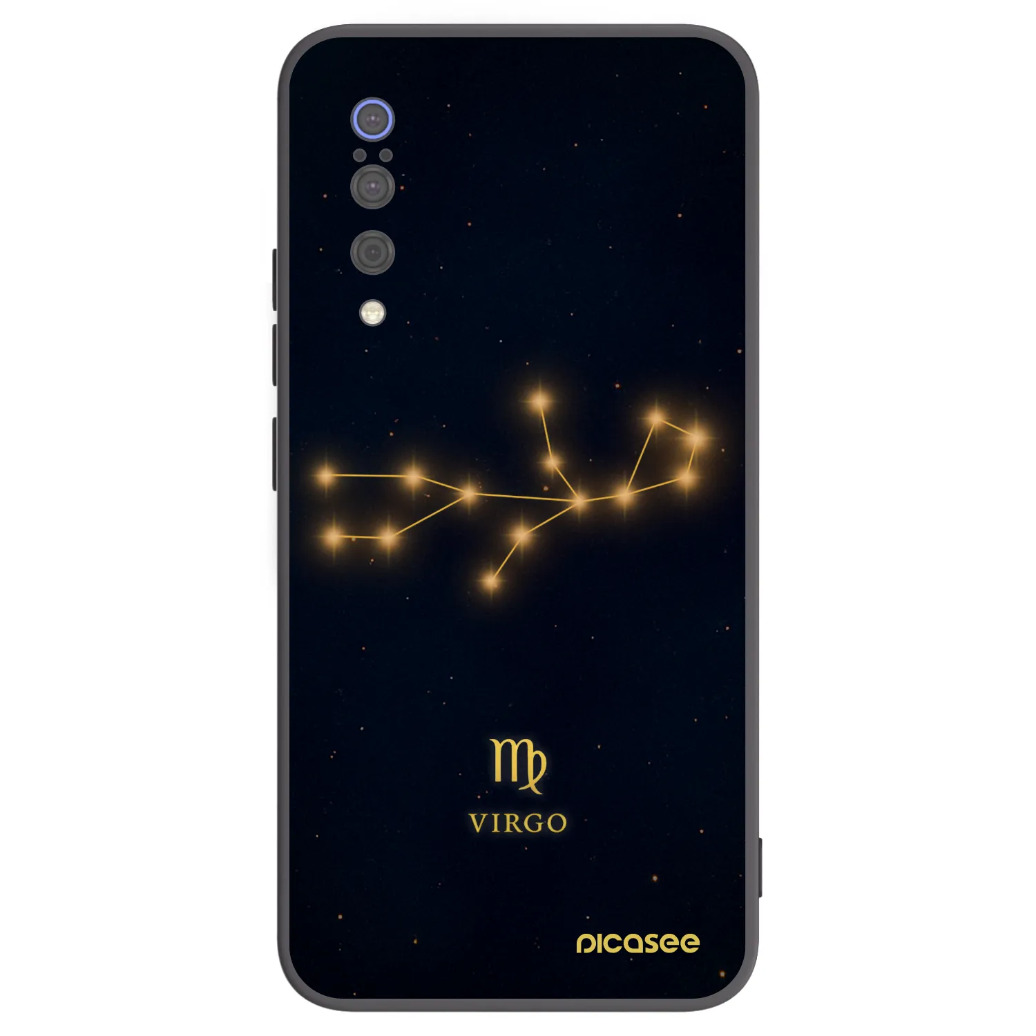 Picasee silikonowe czarne etui na Xiaomi Mi 9 - VIRGO