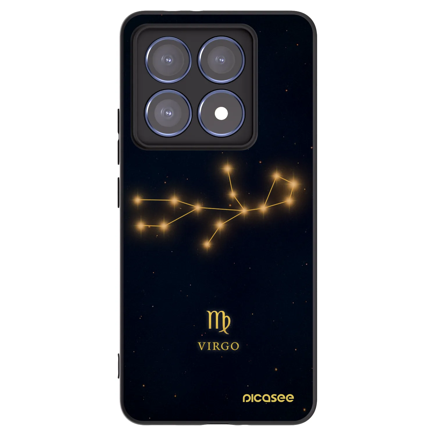 Picasee silikonowe czarne etui na Xiaomi 14T Pro - VIRGO