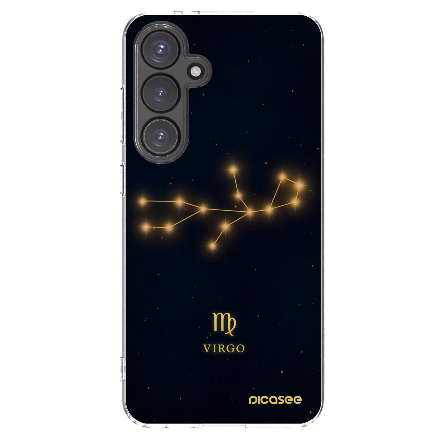Picasee silikonowe przeźroczyste etui na Samsung Galaxy S24 FE S721B - VIRGO