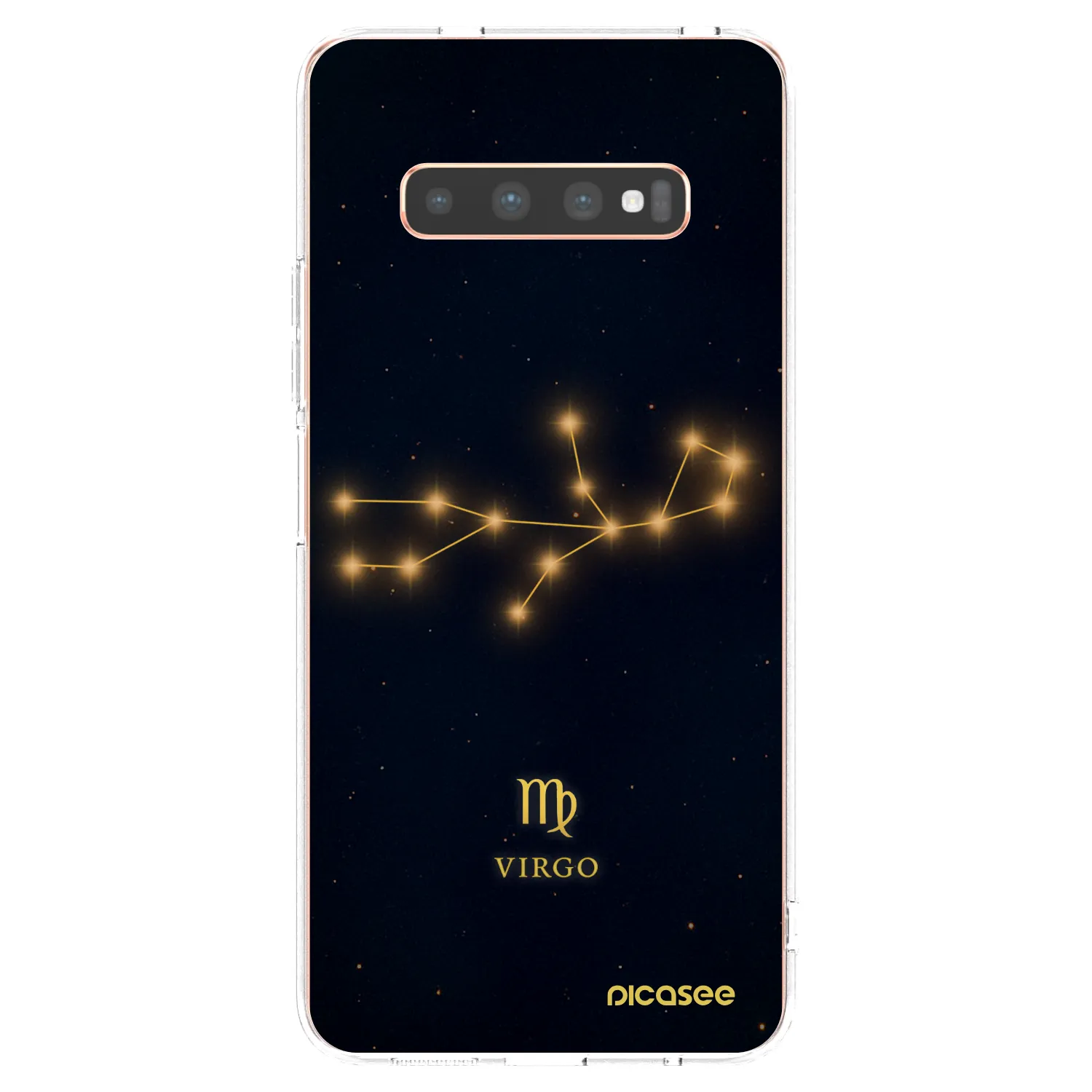 Picasee silikonowe przeźroczyste etui na Samsung Galaxy S10 Plus G975 - VIRGO