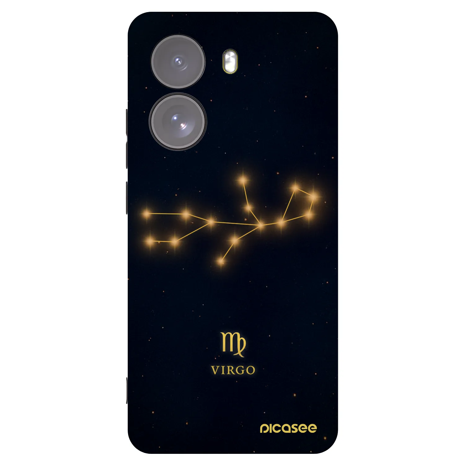 Picasee silikonowe czarne etui na Xiaomi Poco X7 - VIRGO