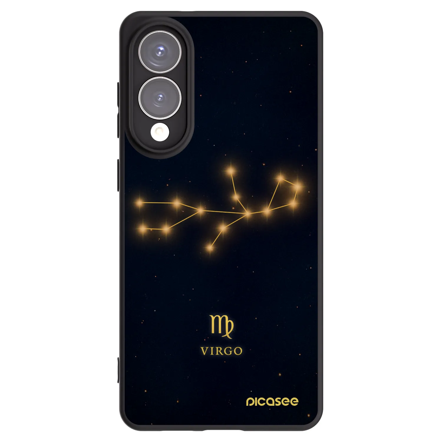Picasee silikonowe czarne etui na Samsung Galaxy S25 Edge 5G - VIRGO