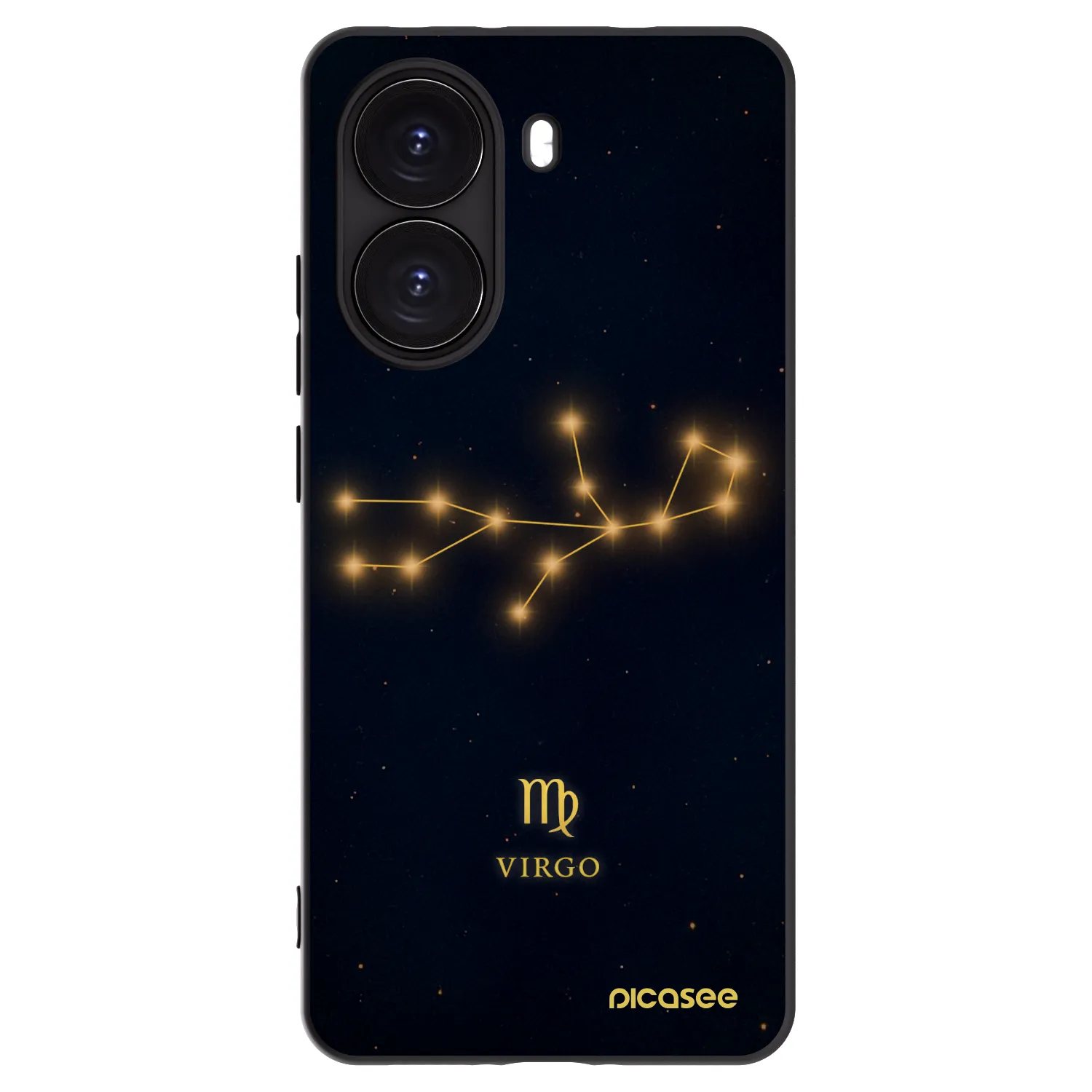 Picasee silikonowe czarne etui na Xiaomi Poco X7 Pro 5G - VIRGO