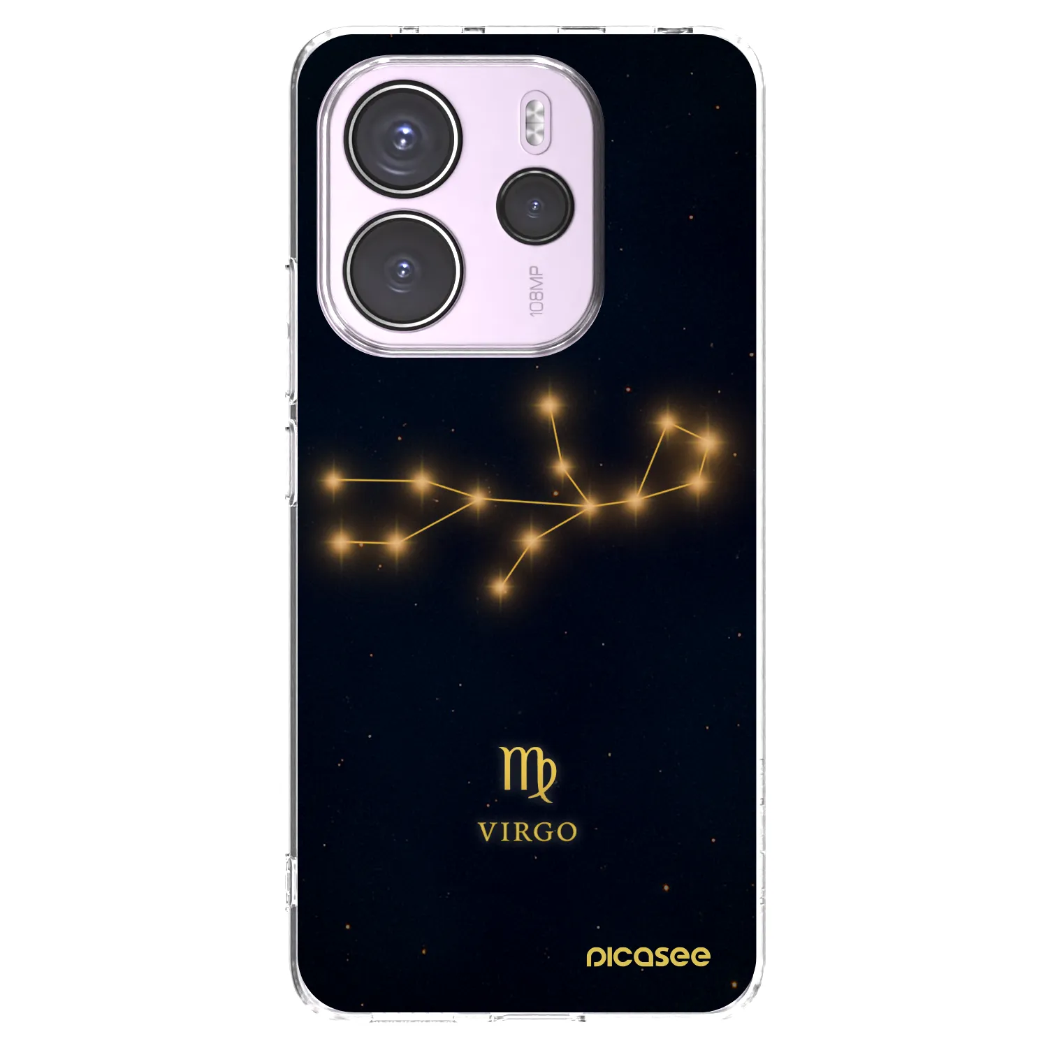 Picasee silikonowe przeźroczyste etui na Xiaomi Redmi Note 14 4G - VIRGO