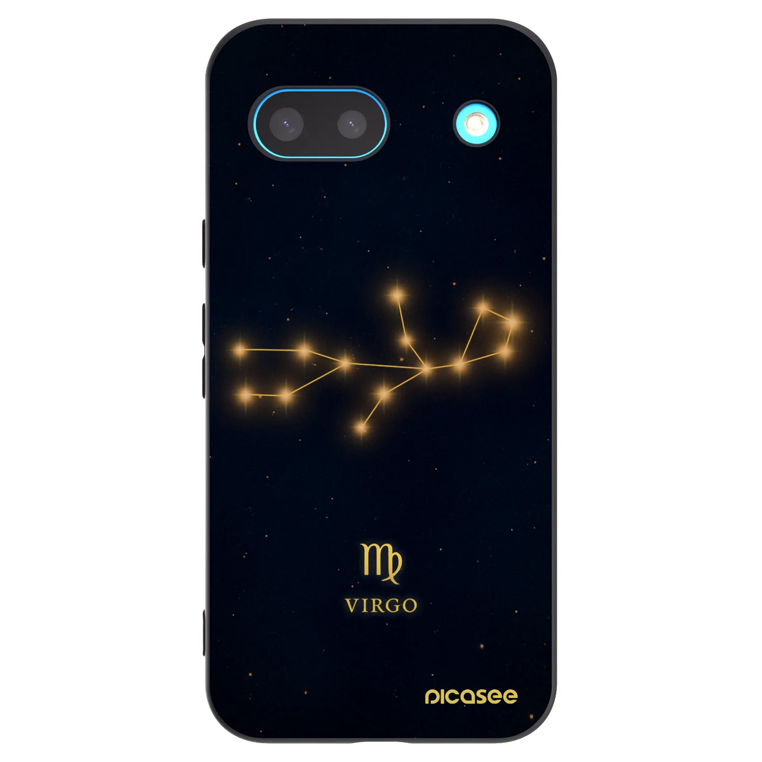 Picasee silikonowe czarne etui na Google Pixel 8a - VIRGO