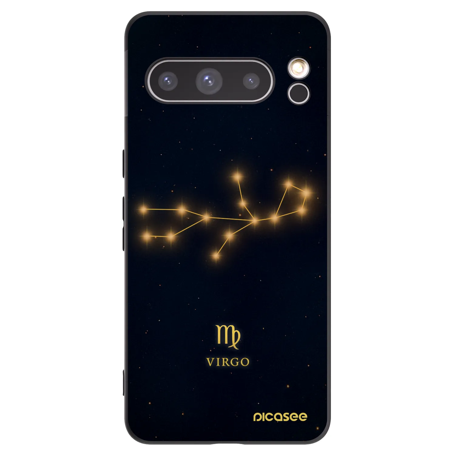 Picasee silikonowe czarne etui na Google Pixel 8 Pro - VIRGO