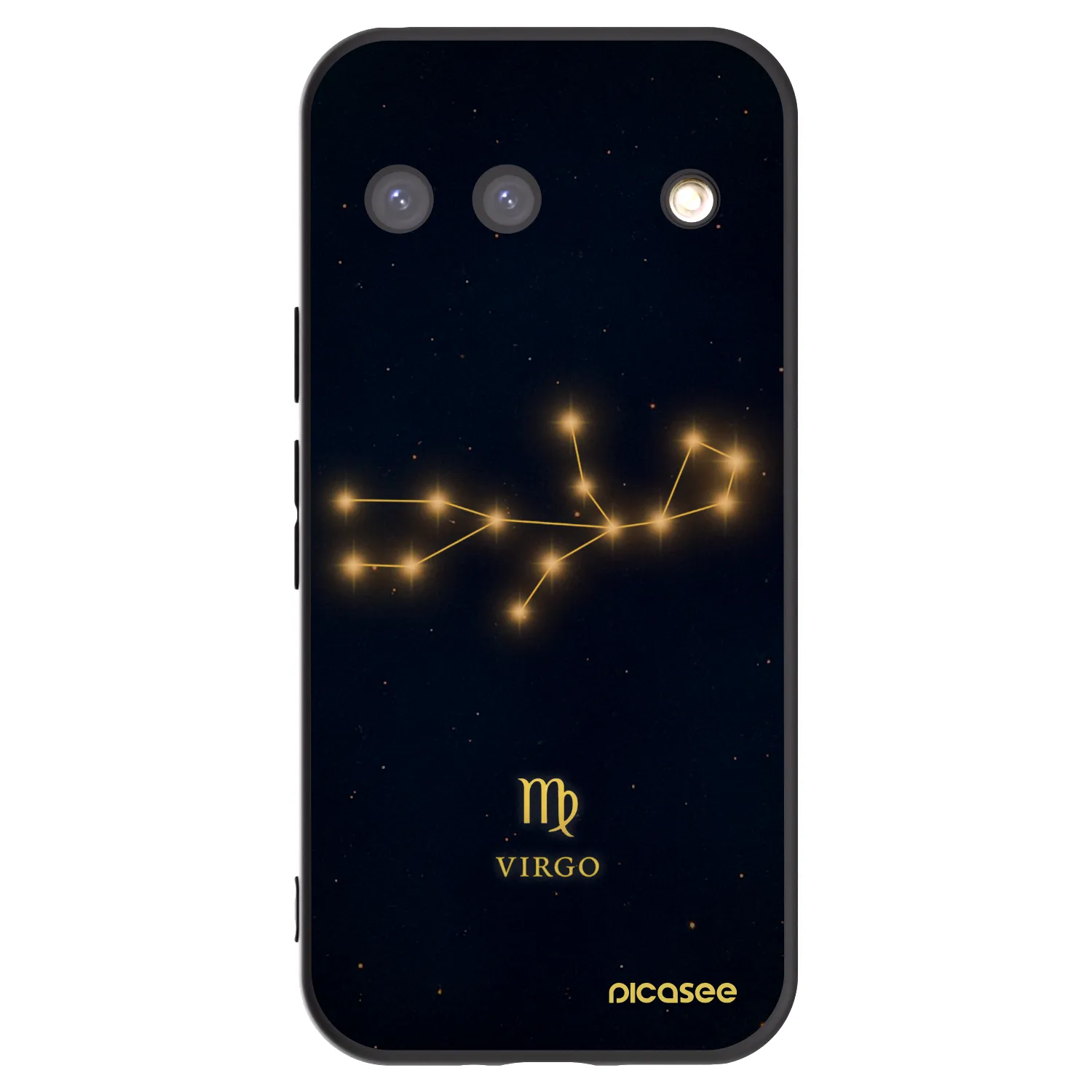 Picasee silikonowe czarne etui na Google Pixel 9 - VIRGO